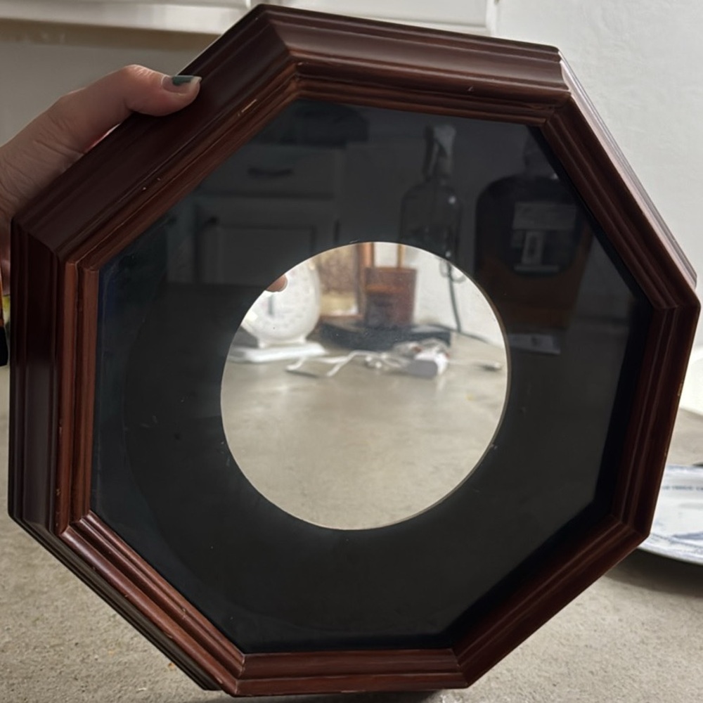 Wood plate frame- octogon shaped